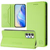 For Samsung Galaxy A73 5G RC01 Dual-Folded Magnetic Suction RFID Leather Phone Case(Grass Green)