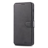 For Galaxy A8 2018 AZNS Calf Texture Magnetic Horizontal Flip PU Leather Case with Holder & Card Slots & Photo Frame(Black)