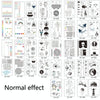 10 PCS Waterproof Color Luminous Tattoo Sticker Face Sticker(EX-012)