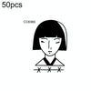 50 PCS Bad Girl Waterproof Dark Tattoo Stickers(CC6360)