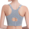 Wireless Sporty Shockproof Running Push Up Sports Bra, Size:XL(Blue)
