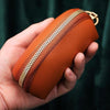 Mini Car Key Bag Large Capacity Soft Leather Coin Purse(Blue)