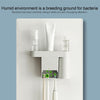 Toothbrush Dryer Sterilizer Bathroom Wall-mounted Toothbrush Holder, Plug-in Powered with US Plug