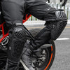 SULAITE Cycling Honeycomb Breathable Heat Dissipation Motorcycle Adjustable Protective Gear, Style: 2pcs /Set Knee Pads