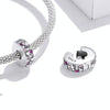 S925 Sterling Silver Shining Love Beads DIY Bracelet Necklace Accessories