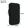 For 6.1 inch Universal Elastic Material Zipper Waist Bag(Black)