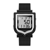 SANDA 388 Fashionable Square Outdoor Sports Leisure Watch Men's And Women's Multi-Functional Waterproof Luminous Electronic Watch(Silvery)