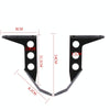 HP-DF016-B Motorcycle Front Windshield for Benelli Leoncino Trail 250(Black)