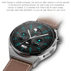 KT62 1.36 inch TFT Round Screen Smart Watch Supports Bluetooth Call/Blood Oxygen Monitoring, Strap:Leather Strap(Black)