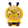 Creative Home Day Cartoon Flower Bee Talking Student Alarm Clock(Yellow)
