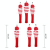 3 PCS/Set Golf Wooden Club Knitted Cover(Red)