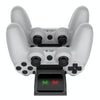 For PS4 Slim / Pro Gamepad Docking Charger Controller Dual Charger With Display Lights(White)