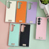 For Samsung Galaxy Z Fold Special Transparent Edge Litchi Texture Phone Case(Purple)