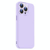 For iPhone 12 Pro Nano Lens Cover Liquid Silicone Phone Case(Light Purple)