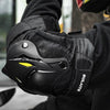 SULAITE Motorcycle Protector Rider Wind Warmth Protective Gear Riding Equipment, Colour: Black Knee Pad+Elbow Pad