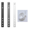 10pcs /Pack  125mm Silicone Cable Tie 4 Hole Wire Winder Fastener(White)