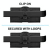 HAWEEL 6.1-6.8 inch Litchi Texture Genuine Leather Phone Belt Clip Horizontal Carrying Pouch (Black)