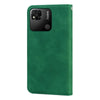 For Xiaomi Redmi 10A 4G Frosted Business Magnetic Horizontal Flip PU Phone Case(Green)