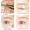 Dual-Head Sponge Portable Eyeshadow Stick Eye Makeup Tool, Specification: 20pcs/Box(Aluminum Stick)