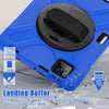 For Xiaomi Pad 7 / 7 Pro Rotatable Holder Silicone Hybrid PC Tablet Case with Shoulder Strap(Blue)