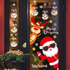 Christmas Window Decoration Poster Santa Claus Elk Snowflake Glass Wall Stickers, Style: SD-02 45x60cm