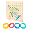 Monsthetic Nail Board Space Imagination Graphic Cognition Kindergarten Early Education Puzzle Toys(Nail Board)