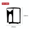 Car Left Drive Central Gear Panel Decorative Sticker For Mercedes-Benz C-class E-class W204 2007-2013/W212 2010-2012/C180/C200/E260/E300 (Black)