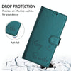 For Asus ROG Phone 8 / 8 Pro Smile Embossing RFID Leather Phone Case(Peacock Green)