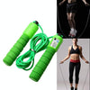 Jump Ropes with Counter Sports Fitness Adjustable Fast Speed Counting Jump Skip Rope Skipping Wire(Green)