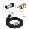 XLR Male To 2RCA Male Plug Stereo Audio Cable, Length:, Length:8m