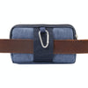 Sports Denim Universal Phone Bag Waist Bag for 6.4~6.5 inch Smartphones, Size: XL (Blue)