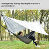 Outdoor Camping Sunshade + Anti-Mosquito Hammock Set Parachute Fabric Net Yarn Anti-Mosquito Hammock(Ink Green)