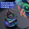 YQ3 66W Super Fast Charging 5 Port Rear Seat Extended Car Charger