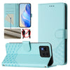 For Asus Zenfone 11 Ultra Honeycomb Embossing RFID Leather Phone Case(Mint Green)