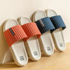 Men and Women Slippers Bathroom Bath Flip Flops Indoor Soft Sole Sandals, Size: 44/45(Gray)