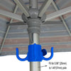 Outdoor Beach Umbrella Hook Nail Four Legs Hooks Garden Umbrella Plastic Four Prongs Hanger(Blue)