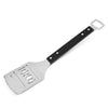 Stainless Steel BBQ Letter Shovel Outdoor Camping BBQ Tools With Bottle Opener Function(Black)