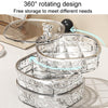 Large Capacity Portable Earring Ring And Necklace Jewelry Organizer(Transparent)