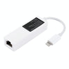 NK107A1 8 Pin to RJ45 Ethernet LAN Network Adapter Cable for iPhone / iPad Series, Total Length: 16cm(White)