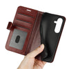 For Samsung Galaxy S25 5G R64 Texture Horizontal Flip Leather Phone Case(Brown)
