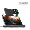Z5A QI Vertical Magnetic Wireless Charger for Mobile Phones & Apple Watches & AirPods / Samsung Galaxy Buds / Huawei Free Buds, with Touch Ring Light (White)