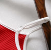 Letter Strap Running Sexy Short Tight Vests, Size:M(Red)
