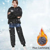 Electric Bike Winter Outdoor Riding Windproof Cold Protection Plus Velvet Warm Leg Guard Knee Pads, Style:70cm Black