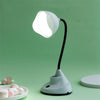 2 PCS Bedroom Bedside Dormitory Desk Study Eye Protection Desk Lamp(FY7712 Light Gray)