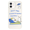 For iPhone 11 Skin Feeling Jelly TPU Hybrid PC Phone Case(TV Dog Beige)