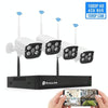 Wireless 2MP 1080P WiFi NVR Security Camera System with AI Humanoid Detection