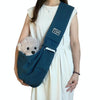 Blue Pet Carrier Bag, Cotton Messenger, Holds Pets up to 12kg
