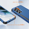 For Samsung Galaxy S25 5G TPU + PC Shockproof Protective Phone Case(Royal Blue + Black)