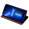 For Samsung Galaxy S25 5G Skin Feel Magnetic Leather Phone Case(Dark Brown)