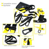 P3-3 Adjustable Fitness Exercise Hanging Pulling Rope TRP3X Wall Pulley Yoga Belt, Main Belt: 1.4m, 1.9m After Adjusted, Athletic Version (Black+Yellow)